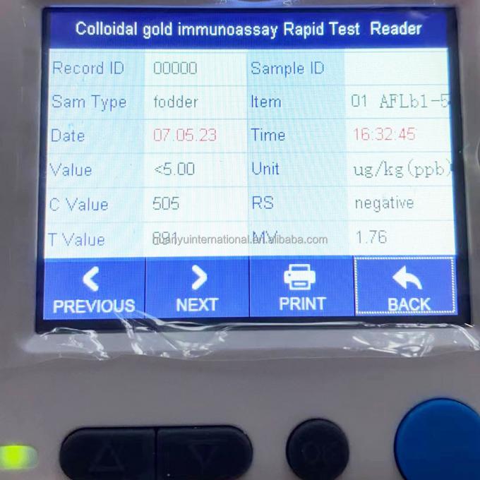 Kit de ensayo de flujo lateral rápido cuantitativo de plaguicidas Kit de diagnóstico rápido de plaguicidas