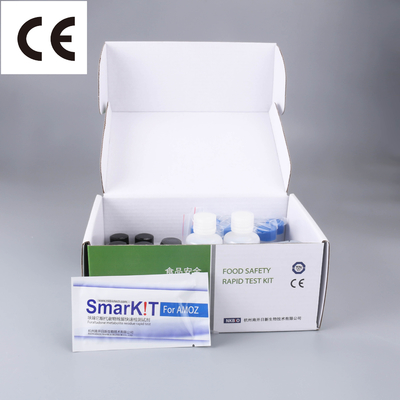 China Kit de pruebas rápidas de furaltadona Miel Kit de pruebas de antibióticos Kit de pruebas de diagnóstico Kit de pruebas de un paso Temperatura de almacenamiento proveedor