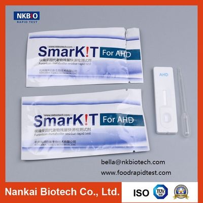 China Kit de pruebas rápidas de residuos de furantoína para mariscos, camarones y pescado. Certificado CE e ISO proveedor