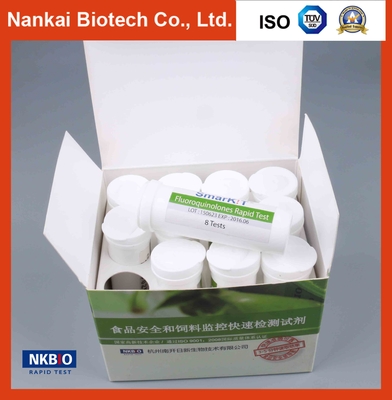 China Fluoroquinolonas de diagnóstico rápido Kit de prueba de un paso para leche proveedor