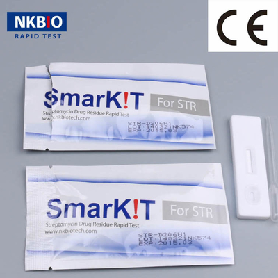 China Conjunto de prueba rápida de estreptomicina Miel Conjunto de prueba de antibióticos Diagnostic Test Strips en productos de miel Una prueba de paso fácil en casa proveedor