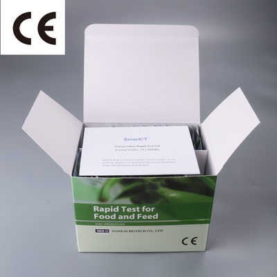 Kit de pruebas rápidas de tetraciclina Bandas de prueba de miel Kit de pruebas de diagnóstico de prueba de un paso Almacenamiento de temperatura de prueba proveedor
