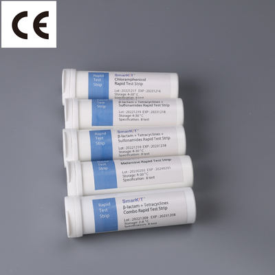 Kit de pruebas rápidas cualitativas de melamina Kit de diagnóstico rápido de melamina para granos y piensos proveedor