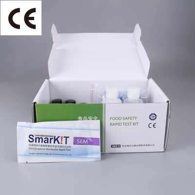 Kit de pruebas rápidas de nitrofurazona bandas de prueba de miel probador de diagnóstico en productos de miel ensayo en un solo paso almacenamiento a temperatura proveedor