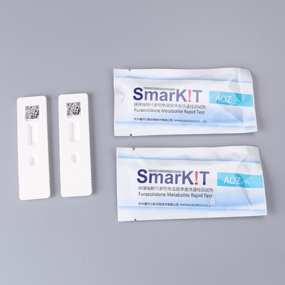 Kit de pruebas rápidas de nitrofurazona AOZ para la detección de residuos de antibióticos de mariscos proveedor