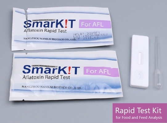 Kit de ensayo rápido de aflatoxinas para el maíz, el maní, el grano de cereales, el maíz y la harina de trigo proveedor