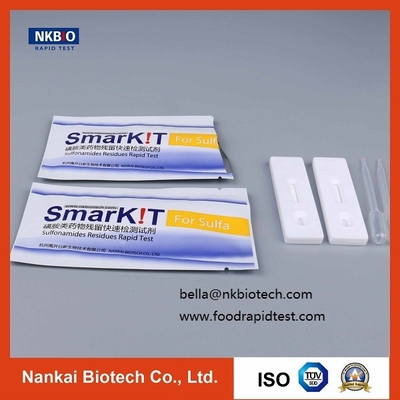Kit de pruebas rápidas de sulfonamidas para productos acuáticos ((Mariscos, pescados, camarones) proveedor