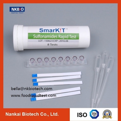 Kit de pruebas rápidas de sulfonamidas para leche (kit de pruebas de antibióticos para leche) proveedor