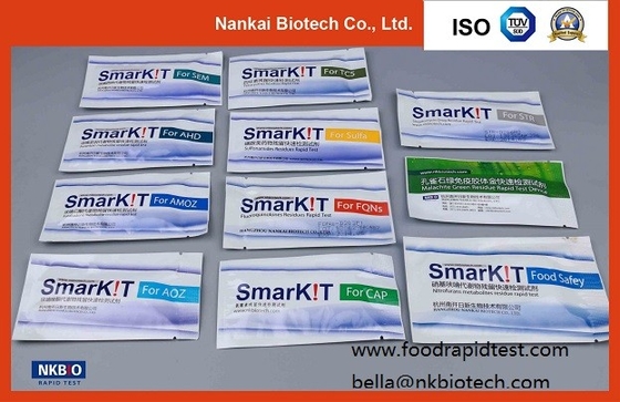 Kit de pruebas rápidas de residuos de medicamentos veterinarios para camarones y mariscos proveedor