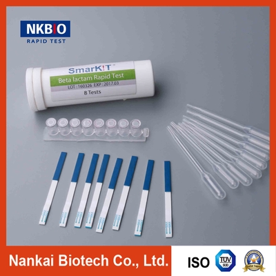 Beta-lactamas + tetraciclinas Combo de diagnóstico rápido en un solo paso Kit de prueba para leche proveedor