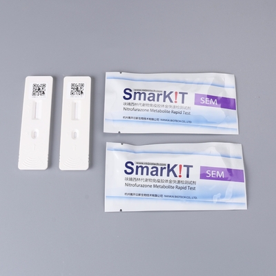 Kit de prueba rápida de residuos de nitrofurazona para mariscos, camarones y pescado | Certificado CE e ISO proveedor