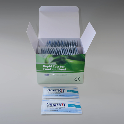 Kit de pruebas de diagnóstico rápido de clorpirifos para el pesticida para el arroz Cereales de grano Fuits Verduras Hojas de té proveedor