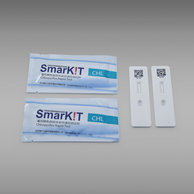 Kit de pruebas de diagnóstico rápido de clorpirifos para el pesticida para el arroz Cereales de grano Fuits Verduras Hojas de té proveedor