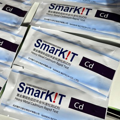 Kit de prueba rápida de cadmio de metales pesados residuos de pesticidas para frutas y verduras Detección rápida, alta sensibilidad proveedor