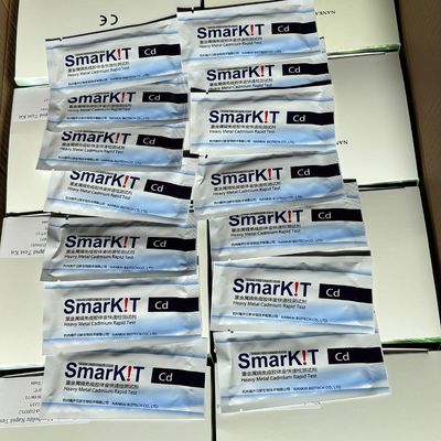 Kit de prueba rápida de cadmio de metales pesados residuos de pesticidas para frutas y verduras Detección rápida, alta sensibilidad proveedor