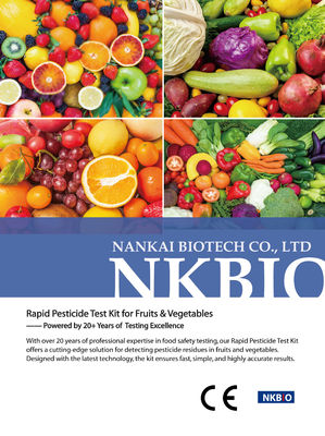 Kit de pruebas rápidas de fipronil para frutas, verduras y granos. proveedor