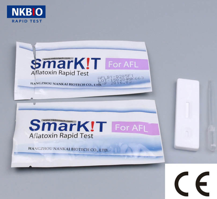 Kit de pruebas rápidas de aflatoxina B1 para piensos para aves de corral, cacahuetes, trigo, granos, cereales, frijoles proveedor