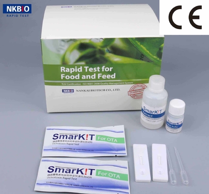 Kit de prueba rápida de ocratoxina Kit de prueba de aflatoxina total para maíz Trigo Test de prueba de diagnóstico de grano Kit de prueba de un paso proveedor
