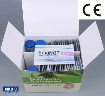 Kit de pruebas rápidas de aflatoxina B1 para piensos para aves de corral, cacahuetes, trigo, granos, cereales, frijoles proveedor