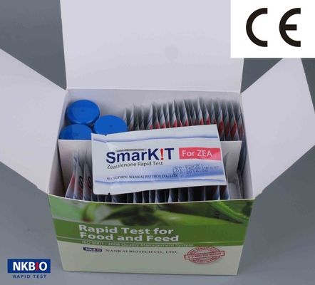 Kit de pruebas rápidas de Zearalenona Kit de pruebas de aflatoxina B1 Para las nueces de maíz cacahuetes Prueba en un solo paso proveedor