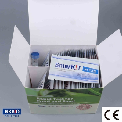 Kit de pruebas rápidas de clenbuterol clorhidrato para carne de cerdo, pollo, res Test antibiótico con tiras de prueba Kit de pruebas de diagnóstico proveedor