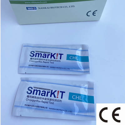 Kit de ensayo rápido del pesticida clorpirifos en frutas y verduras proveedor