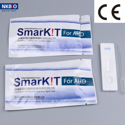 Kit de pruebas rápidas de nitrofurantoína Antibióticos tiras de prueba Kit de pruebas de diagnóstico Un paso de prueba Temperatura de almacenamiento proveedor