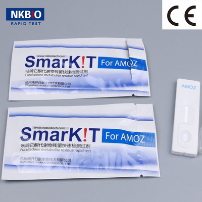 Kit de pruebas rápidas de furaltadona Miel Kit de pruebas de antibióticos Kit de pruebas de diagnóstico Kit de pruebas de un paso Temperatura de almacenamiento proveedor