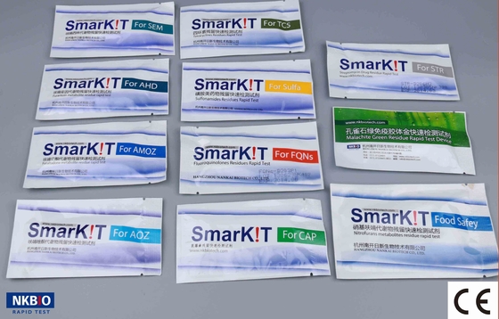 Kit de prueba rápida de diazepam en mariscos camarones y carne de aves de corral Kit de prueba de diagnóstico rápido Almacenamiento a temperatura proveedor